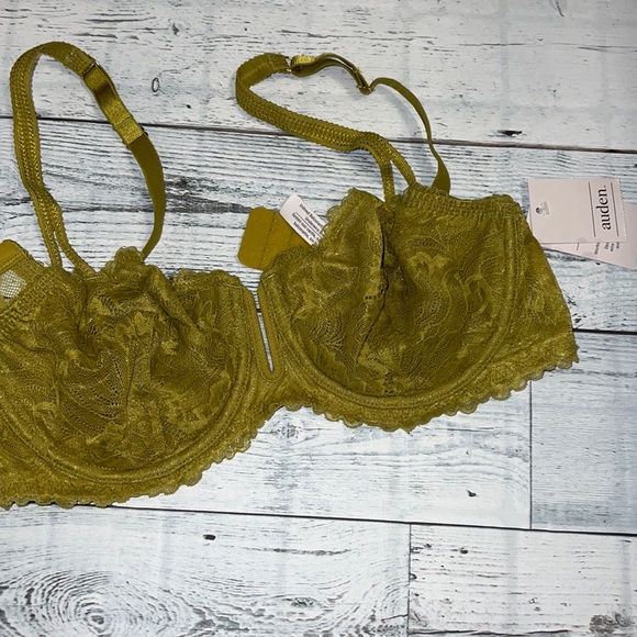 Auden Unlined Balconette Underwire Bra Olive Green - Picture 5 of 14